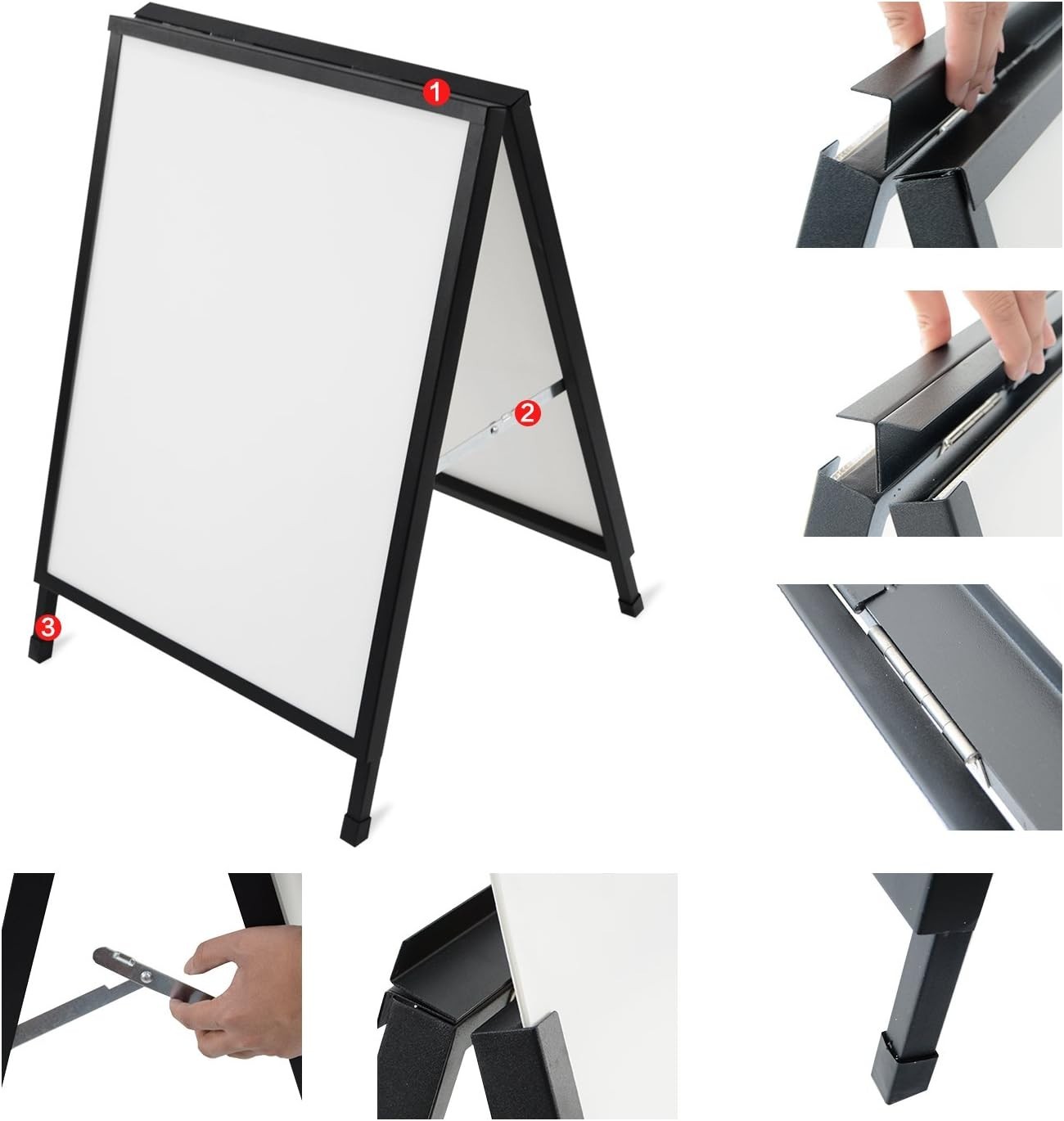 Heavy-Duty Outdoor A-Frame Sign Holder 22×28&Prime; – Double-Sided Custom Display