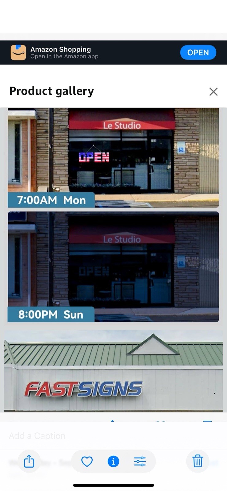 50&Prime;x17&Prime; Large LED Open Sign with Remote and Bluetooth App, Super Bright