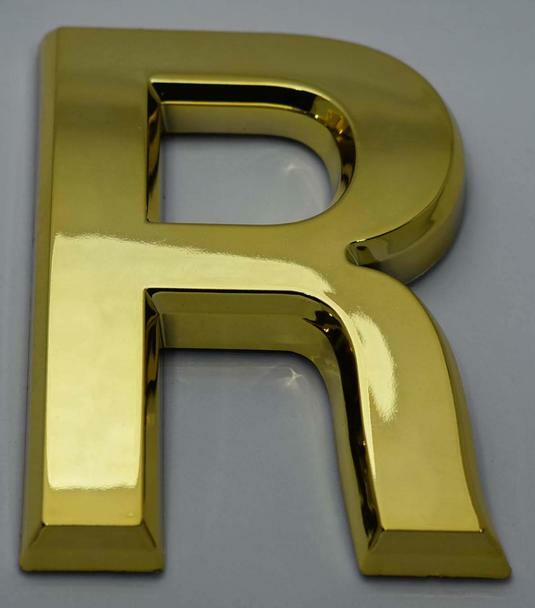 1 PCS – Apartment Number Sign/Mailbox Number Sign,Letter R(Gold,3D…-REF24-1027