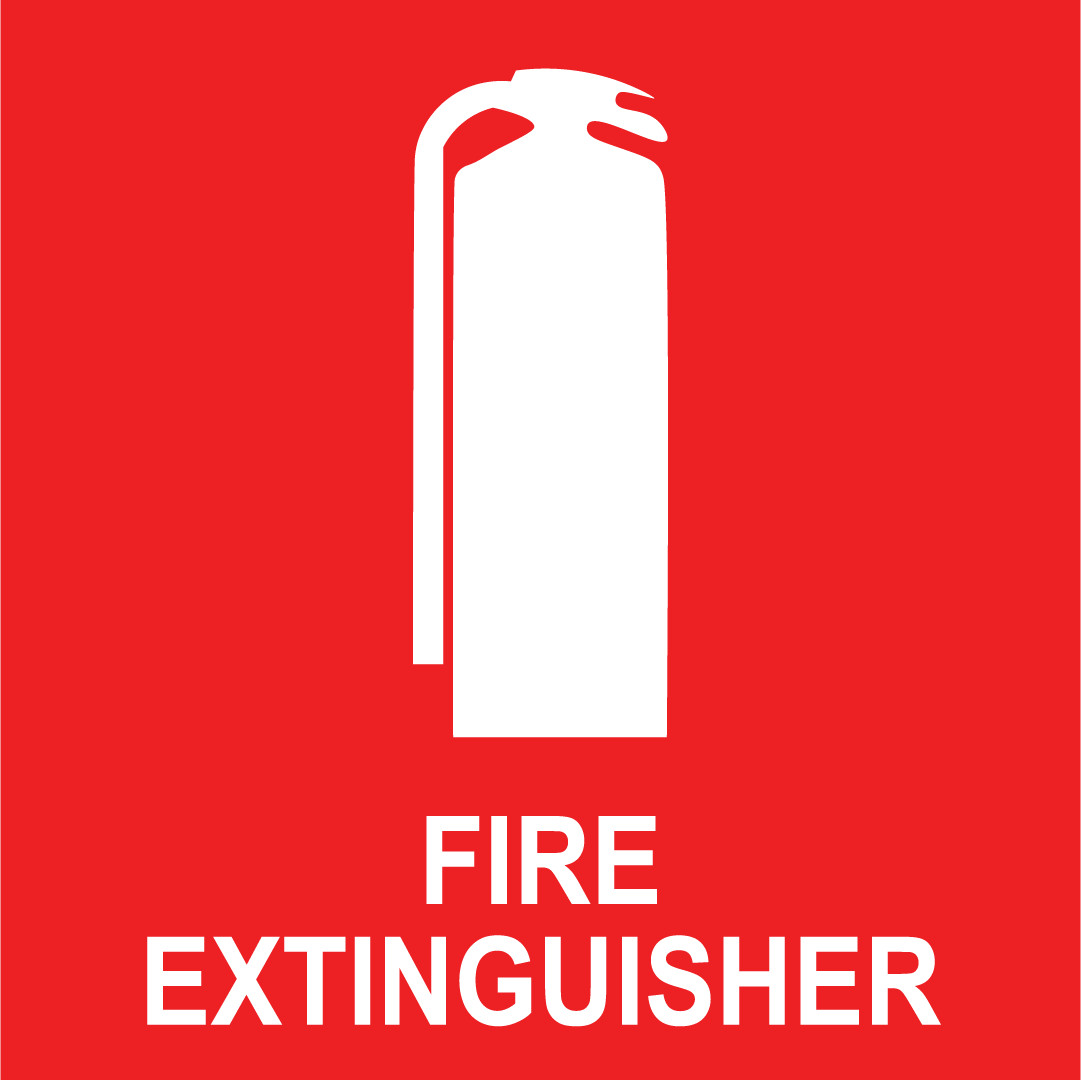 FIRE EXTINGUISHER 2 | Adhesive Vinyl Sign Decal