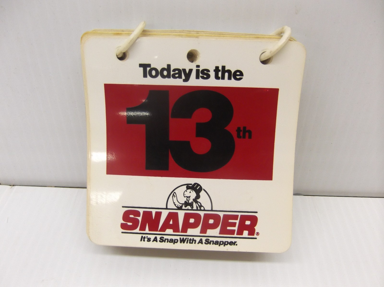 Vintage Snapper Brand Daily Cash Register Flip Calendar 4.25&Prime; x 4.25&Prime;