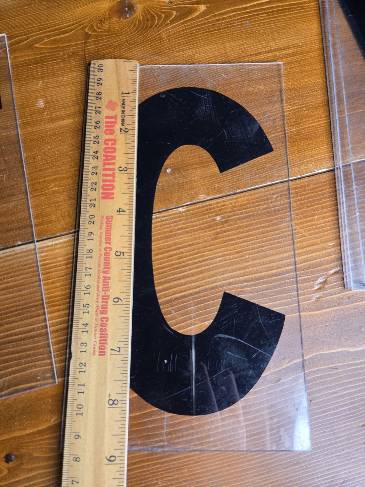 38 Vintage Plastic 9&Prime; Marquee Mixed Letters For Outdoor Sign Black Used