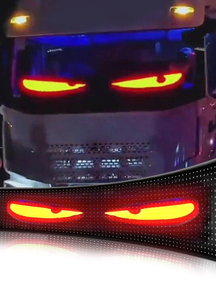LED RGB Car Eye Sign Animation Matrix USB Panel DIY Programmable Bluetooth LED