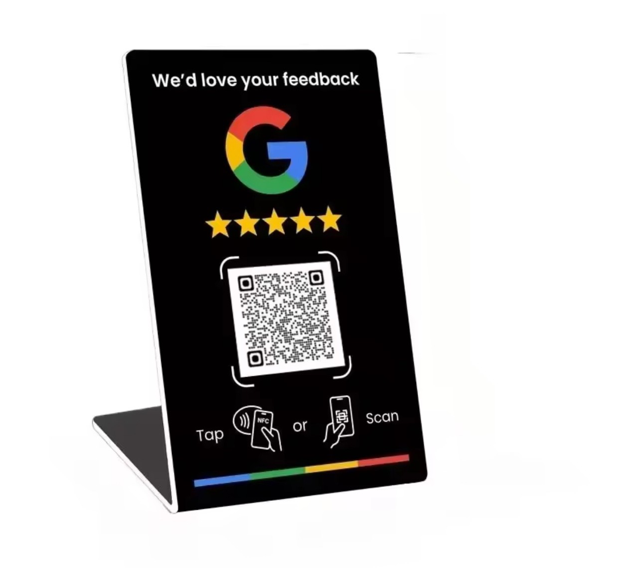 Social Review Tap Card | NFC Contactless QR Code | Unlimited Use Review Cards