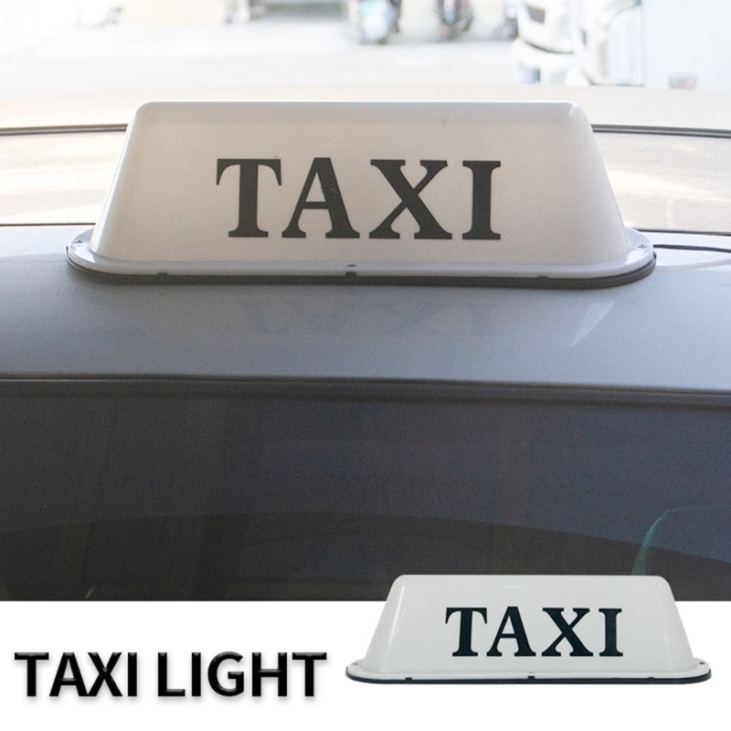 Led Illuminated Cab Roof Sign Lamp Vehicle Taxi Top Light Dome Universal