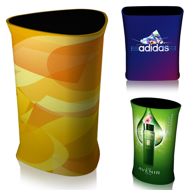 Custom Fabric Pop Up Display Booth Trade Show Exhibition Counter Stand Table