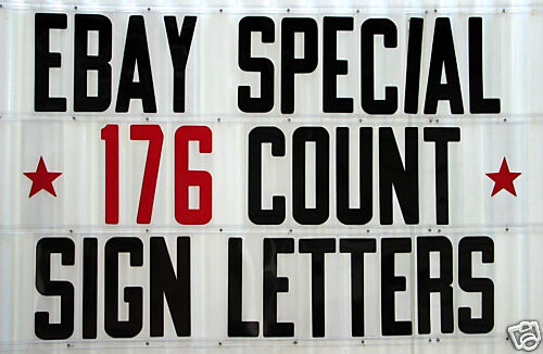 8&Prime; Changeable Sign Letters for Outdoor Marquee Portable Signs