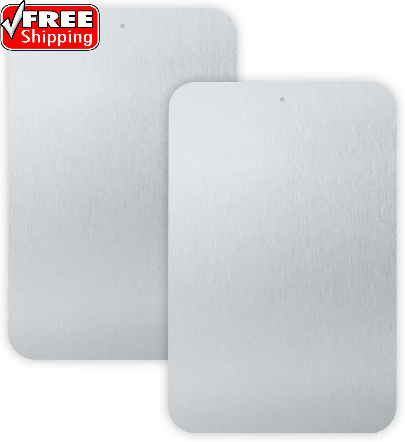 2-Pack White Metal Sign Blanks, 18&Prime;X 12&Prime; .04&Prime; Rust Free Aluminum, Reflective, UV