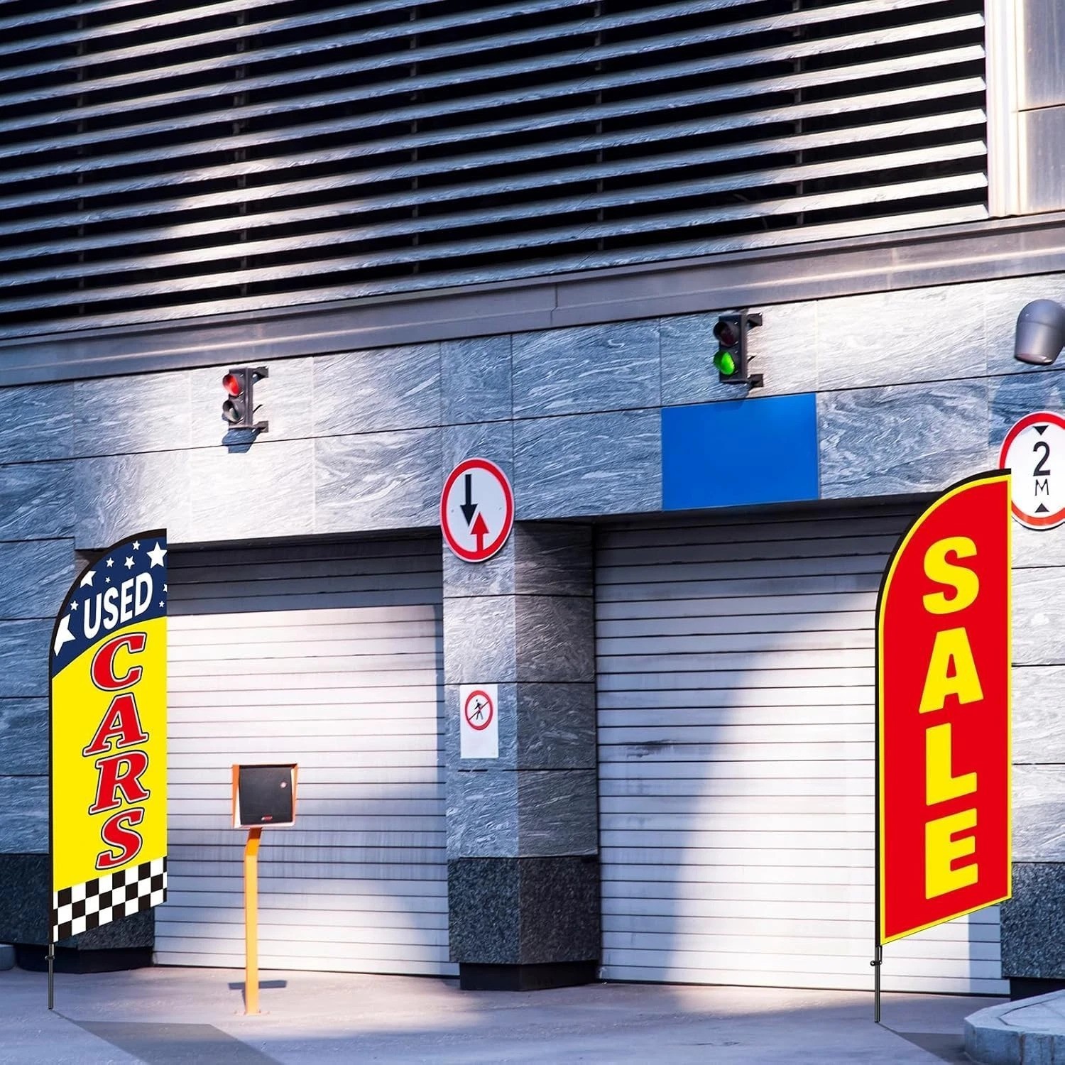 3 Pcs Used Cars Flag 7 x 5.4 ft Car Auto Dealer Swooper Feather Flags Kits Se…