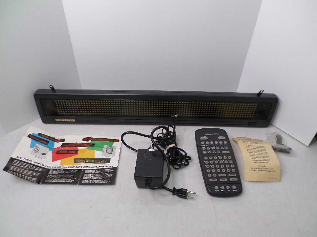 Beta Brite Electronic Color Message Display Promote Advertise Storefront Works