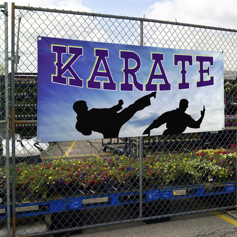 Vinyl Banner Multiple Sizes Karate Outdoor Advertising Printing C Lifestyle