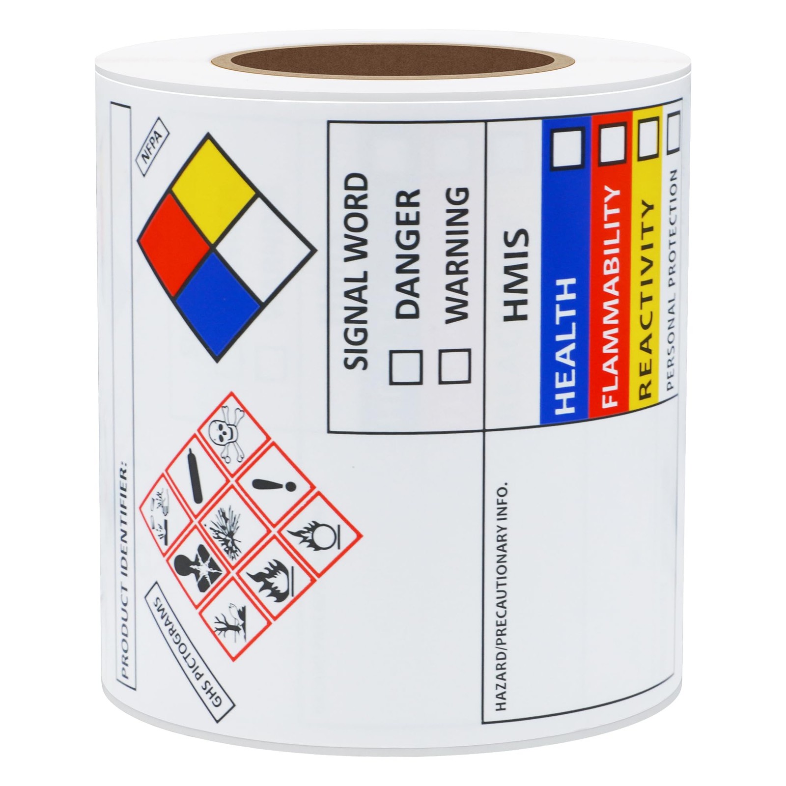 Hybsk SDS OSHA Chemical Safety Labels | 4×3 inches MSDS Stickers with GHS NFP…