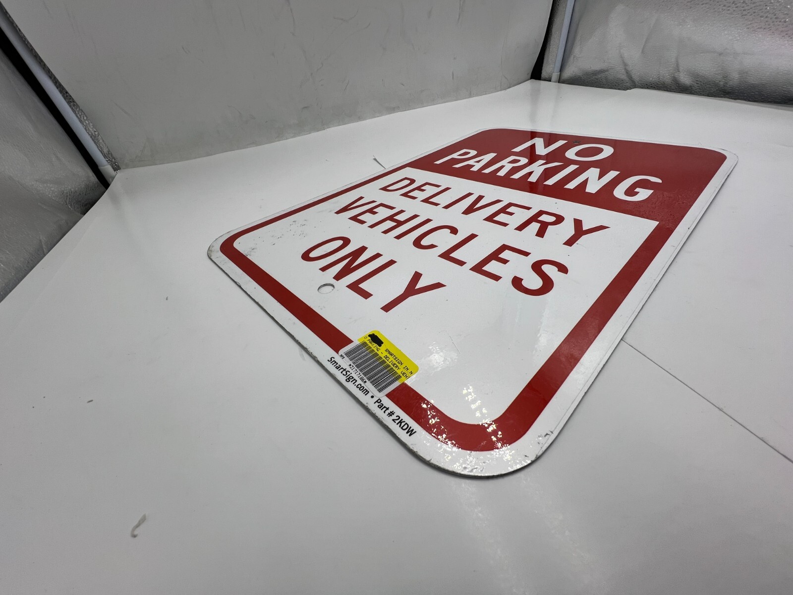 SmartSign 2KDW No Parking Delivery Vehicles Only Sign 12&Prime; x 18&Prime; Aluminum