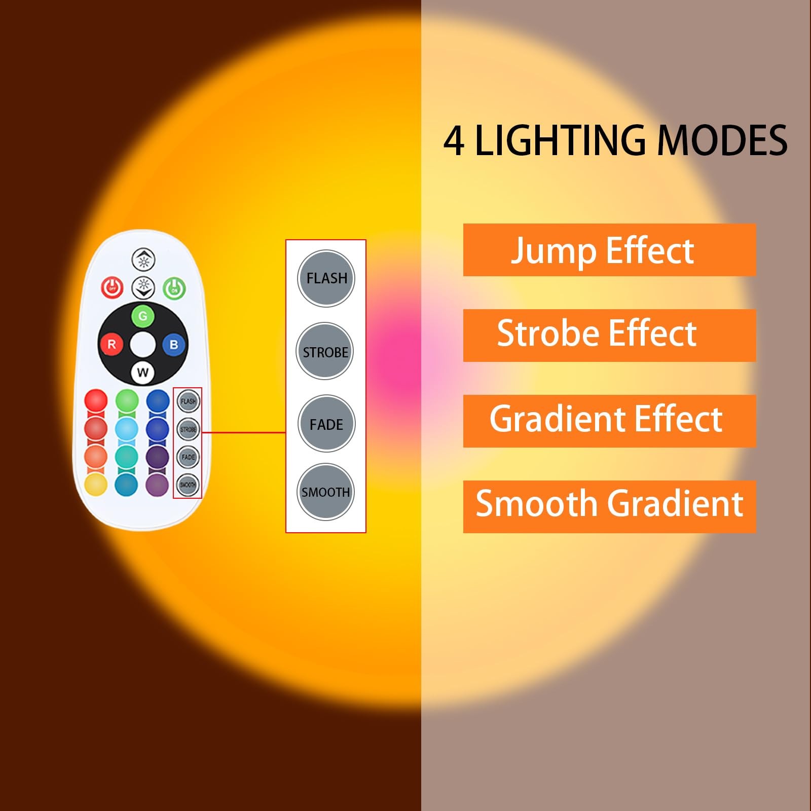 Spacenight Sunset Lamp Projector 10.63 X 3.94 X Inches, Remote & APP