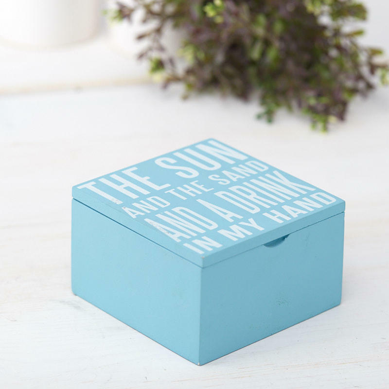 Factory Direct Craft « The Sun and The Sand… » Trinket Box | 2 Pieces