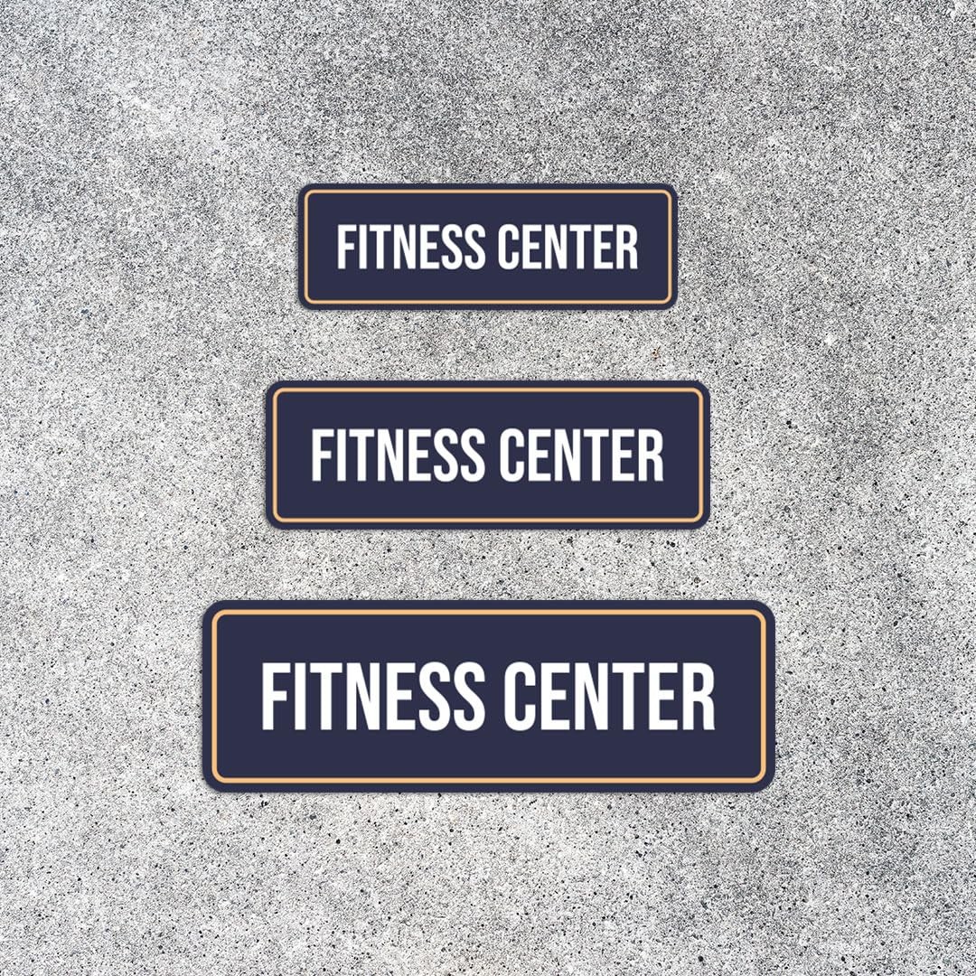 Standard Plus Fitness Center Door Wall Sign Hospitality Gym Signage Large