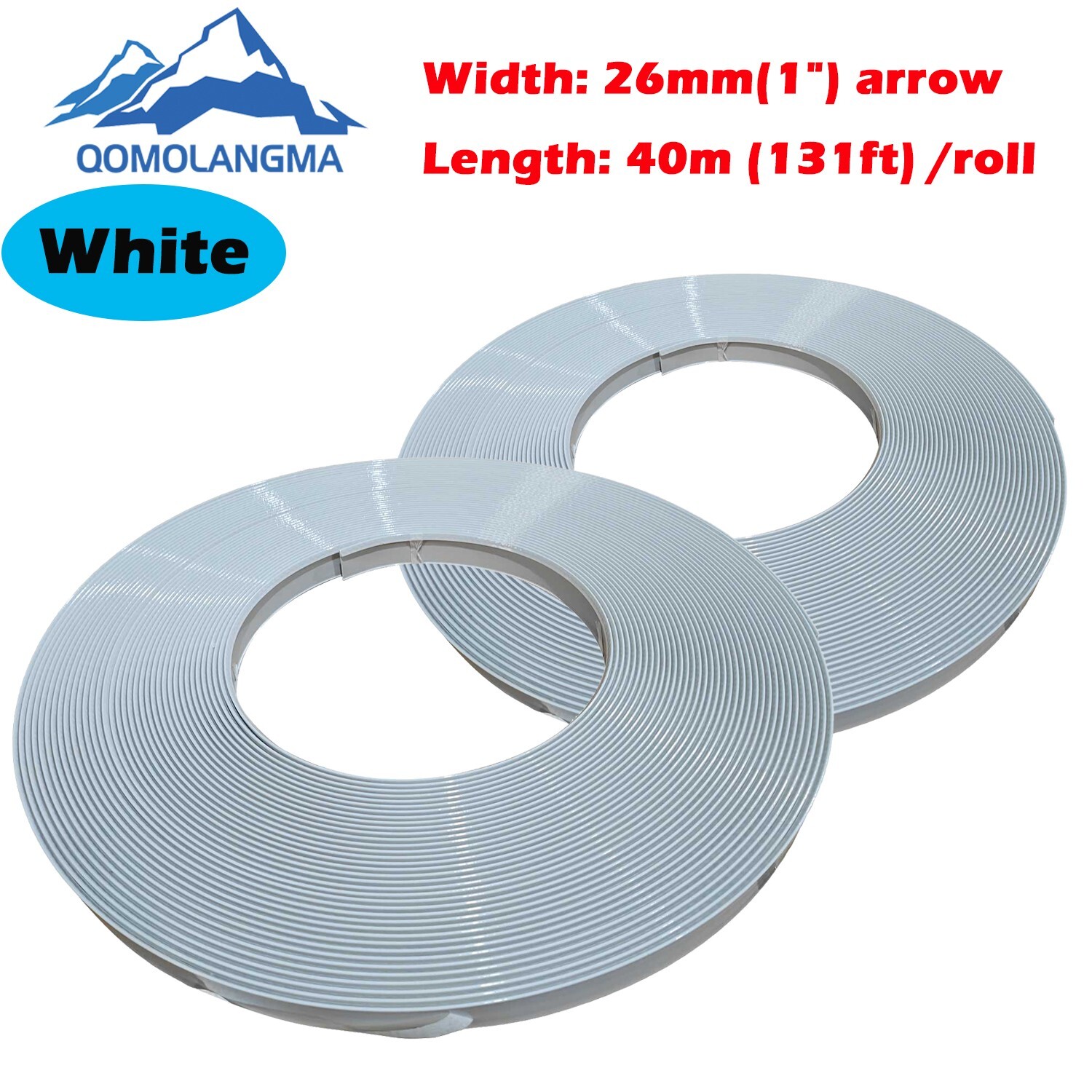 2roll 1&Prime;x131ft Trim Cap Aluminum Coil Strip Channel Letter Material White
