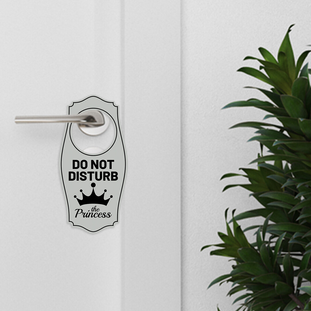 Do Not Disturb The Princess Door Hanger | House or Business Door Sign