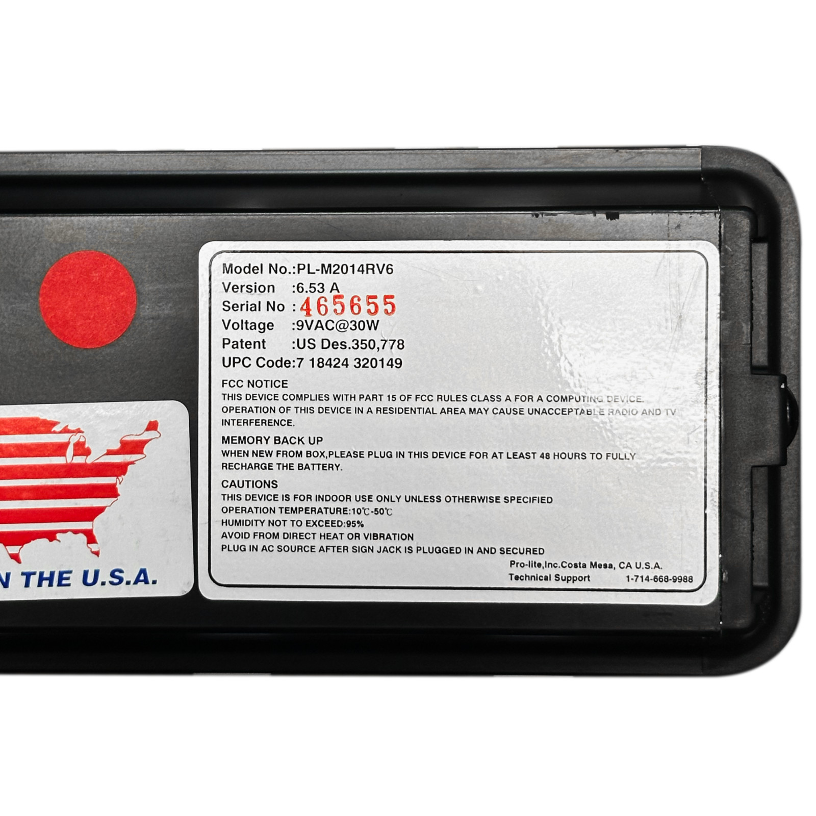 Pro-Lite *Refurb* TruColor 2 Programmable Electronic Message Sign