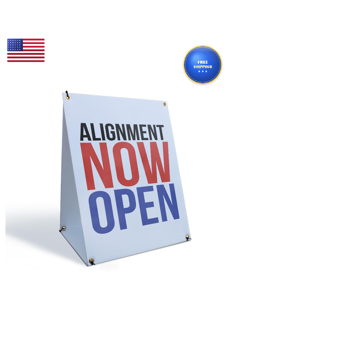 Signmission Alignment Now Open Sidewalk Sign 24 Inch X 36 Inch A-Frame Images