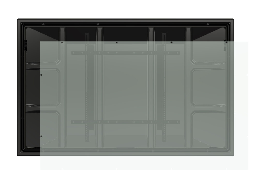 The Display Shield 44-50&Prime; Anti-Glare Outdoor Display Enclosure