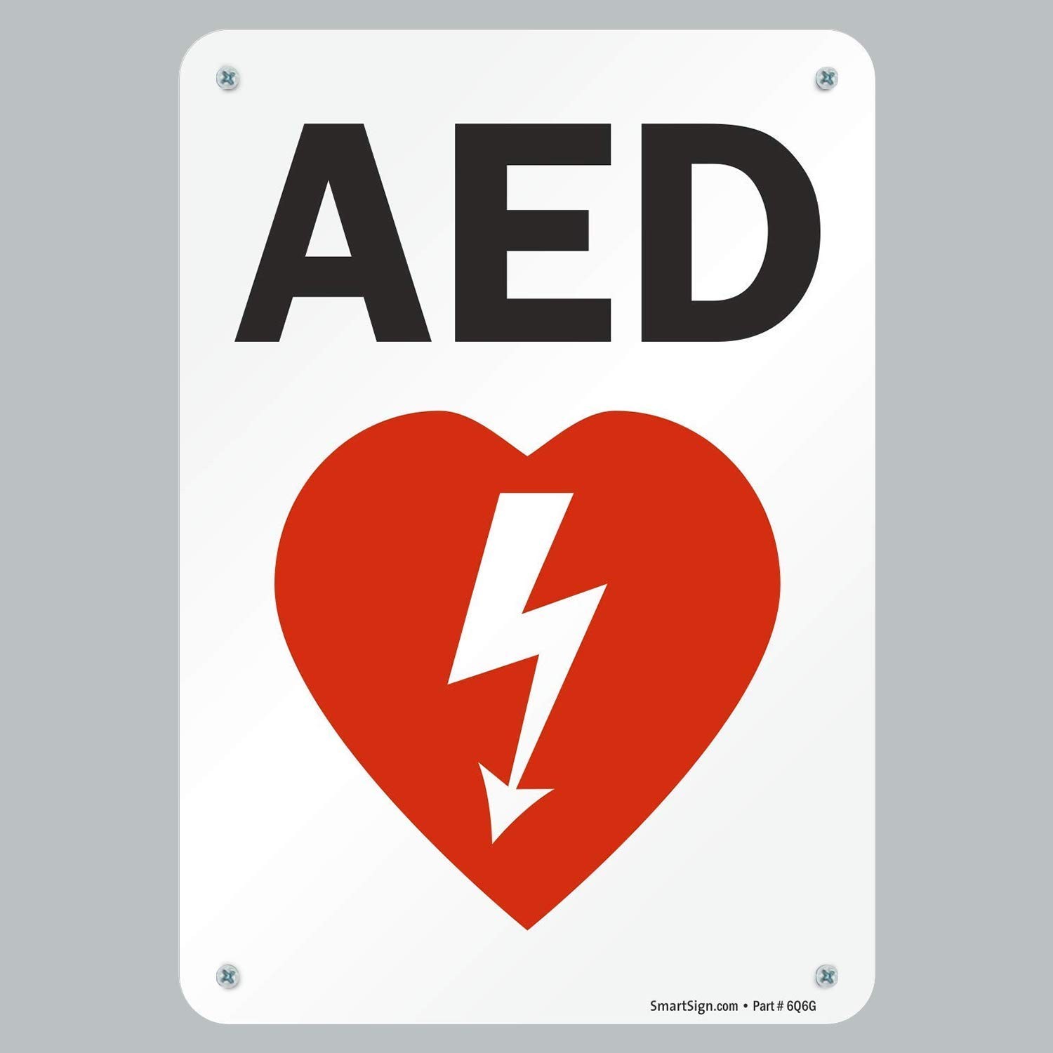 « AED » Sign | 7&Prime; x 10&Prime; PlasticS-0075-PL-10