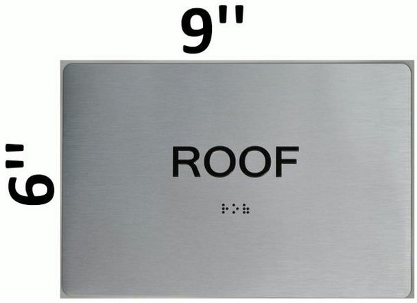 ROOF SIGN -(Aluminum, Brush Silver, size 6×9) The sensation line-REF24-1027
