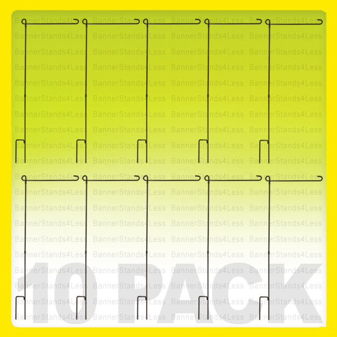 12×18 Garden Flag Pole, Heavy Duty 9/32&Prime; (0.28&Prime;) Diameter – 10 PACK D2