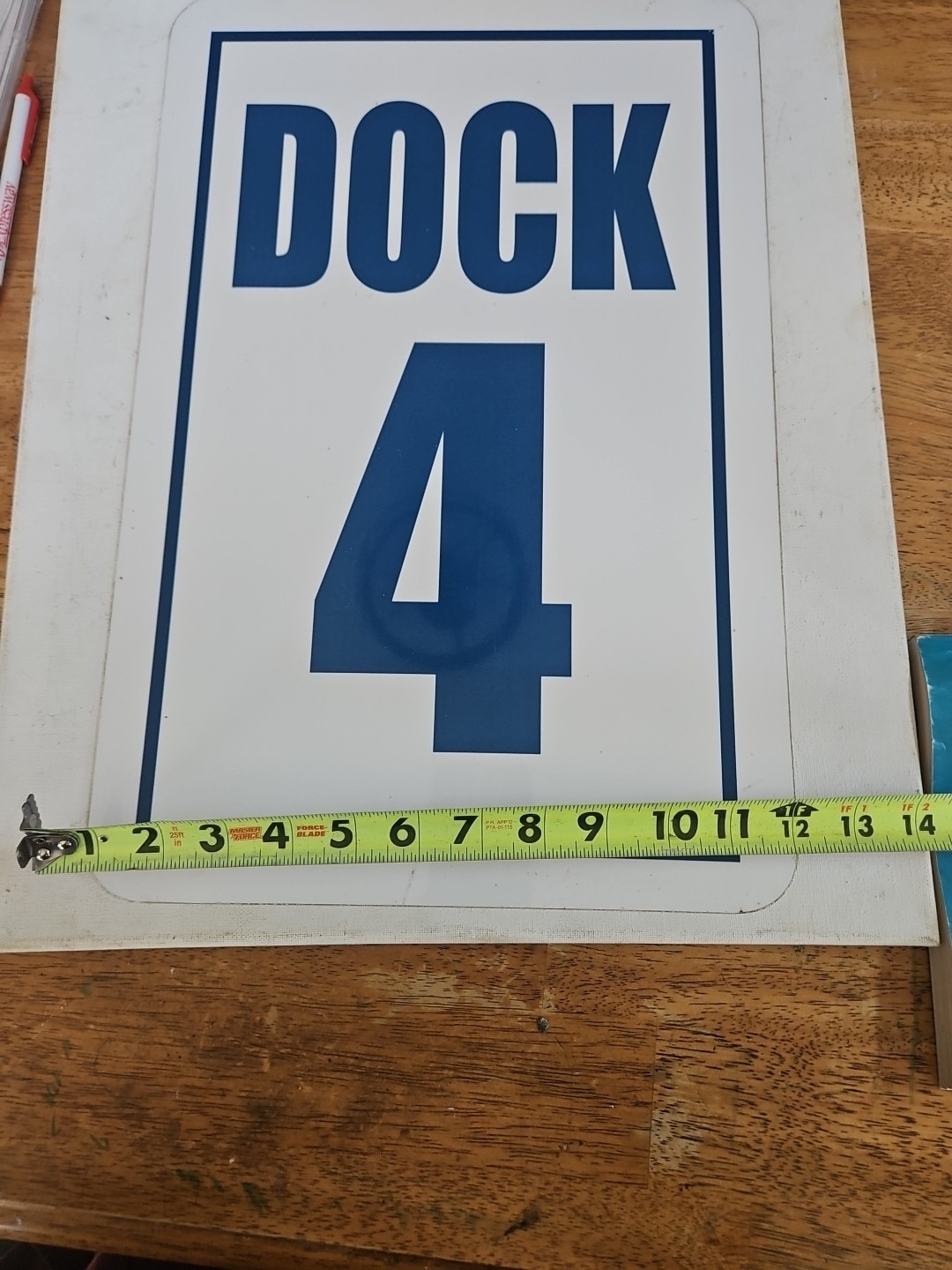 « Dock 4&Prime; Dock Number Sign | 12&Prime; x 18 » Aluminum