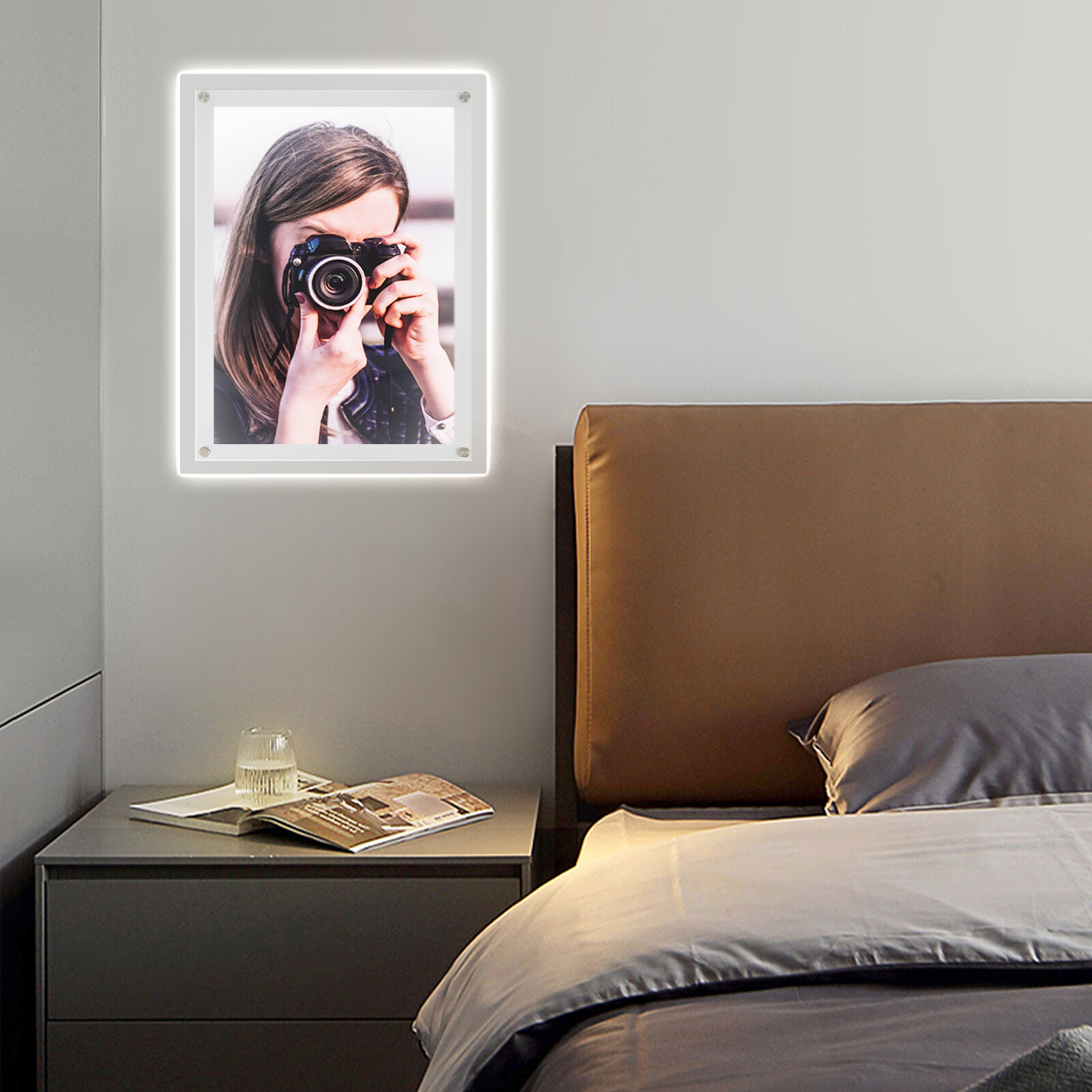 LED Light Box Backlit Movie Poster Art Picture Frame Advertising Display 19&Prime;x14&Prime;