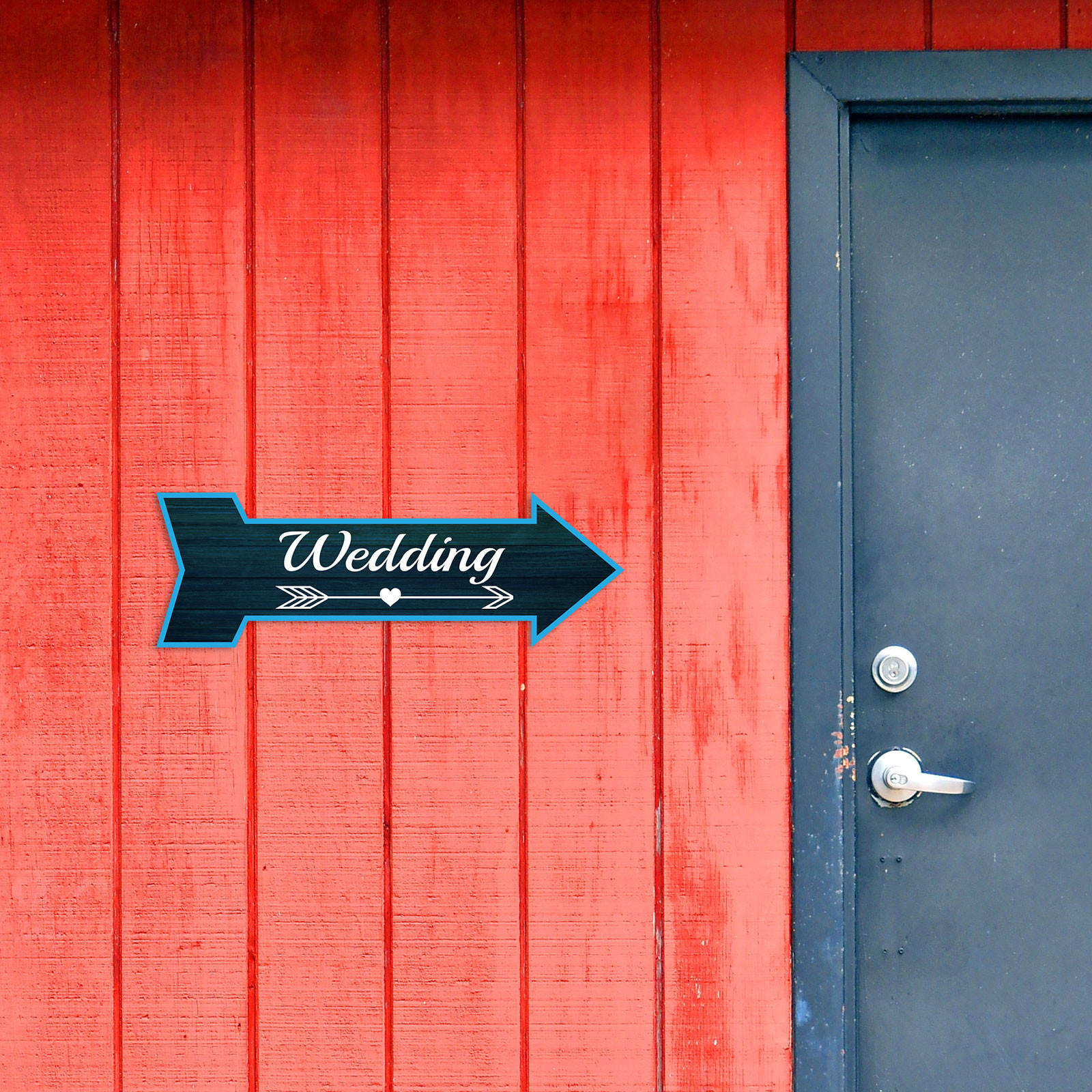 Arrow Shape Wedding 12×4&Prime; Wall or Door Sign | Events & Celebrations Signage