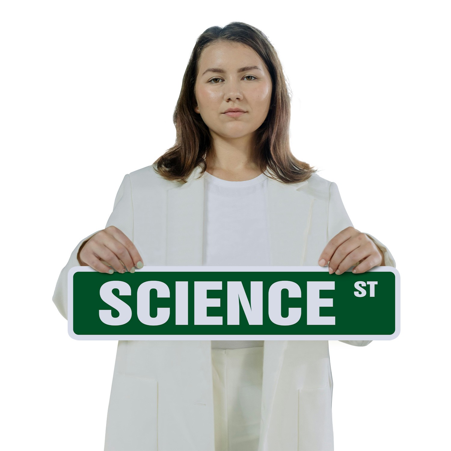 SCIENCE Street Sign (2 Pack) Metal Plastic chemistry biology teacher geek degree