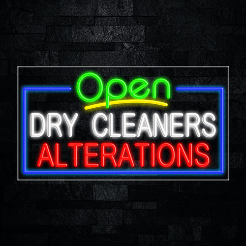 Dry Cleaners Alterations LED Neon Sign 33&Prime;L x 18&Prime;H #35698