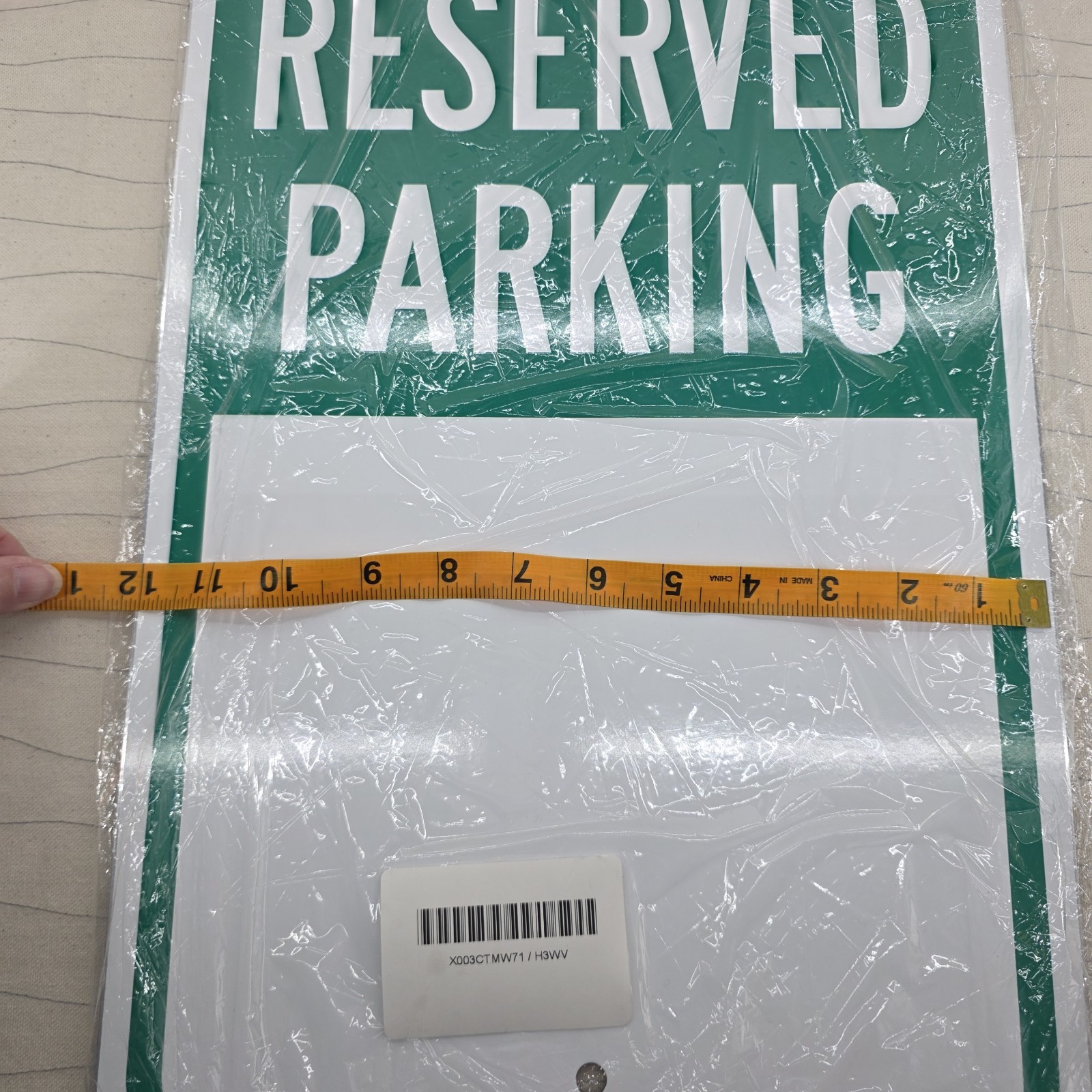 (QTY 2) SmartSign Blank Reserved Parking Write-On Sign Metal 12&Prime; x 18&Prime; NEW