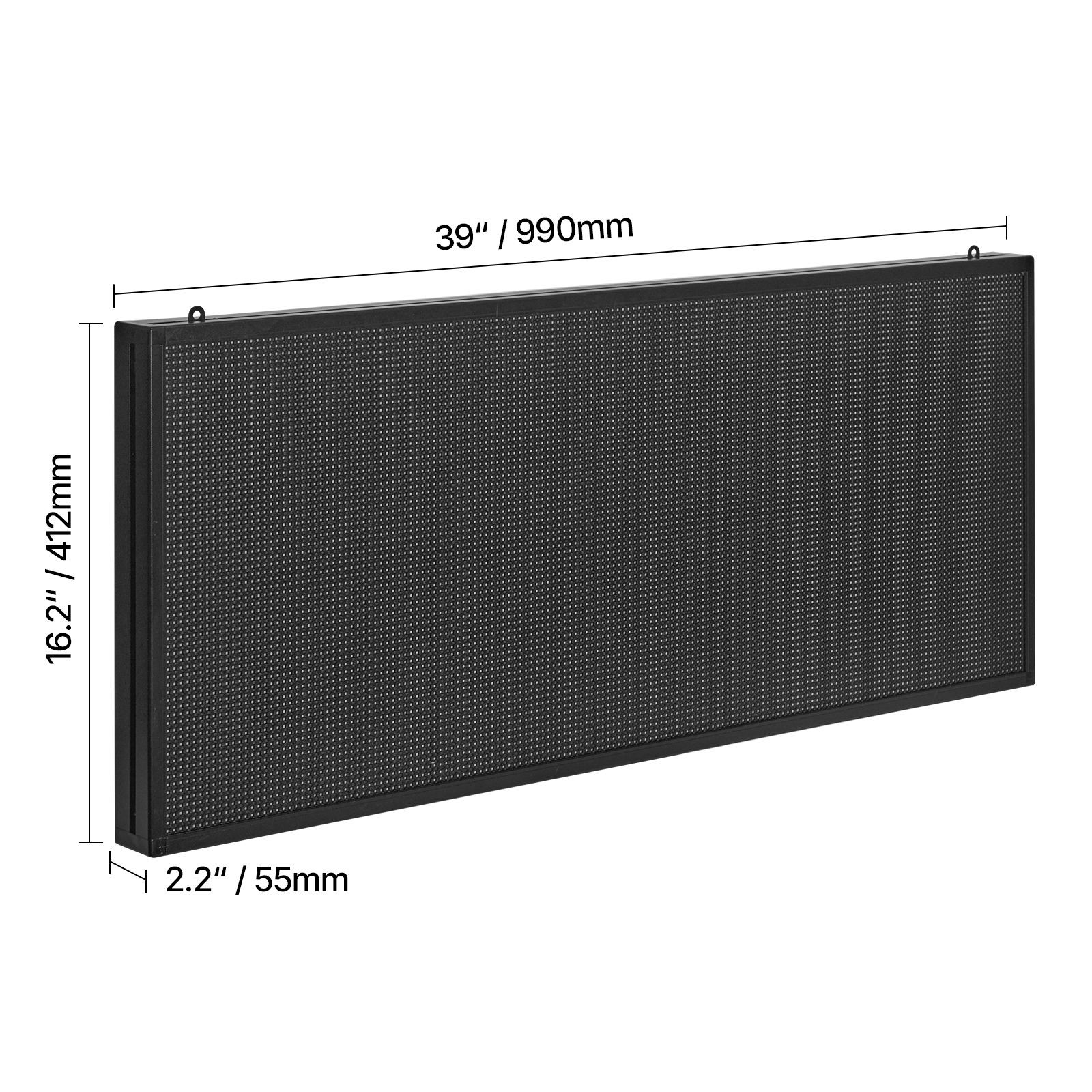 P6 Full-Color LED Sign 40x18in, Bluetooth APP Control, IP65 Waterproof