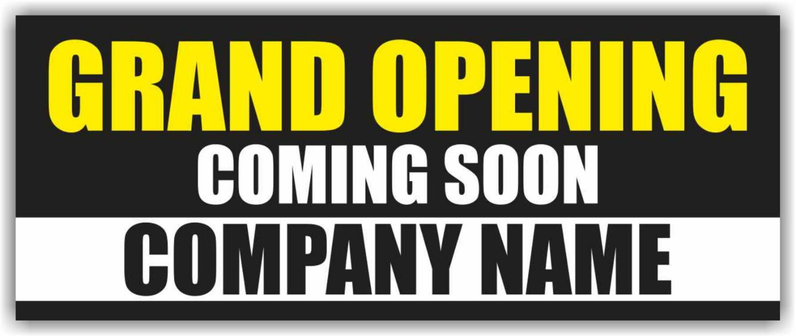 GRAND OPENING Advertising Banner Vinyl Mesh Sign COMING SOON COMPANY NAME open