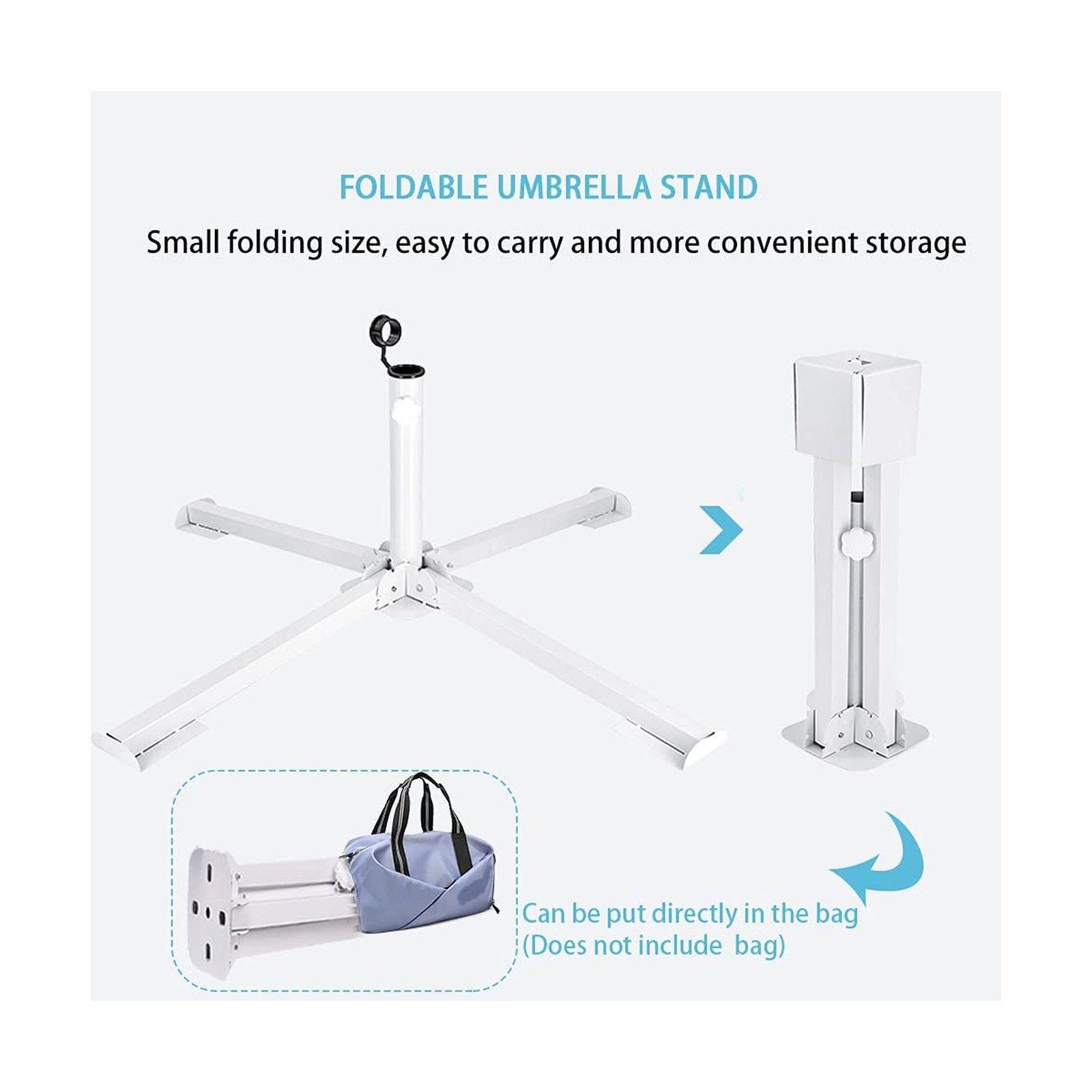 Foldable Portable Beach Umbrella Stand-Portable Patio Umbrella Base… Fast Ship