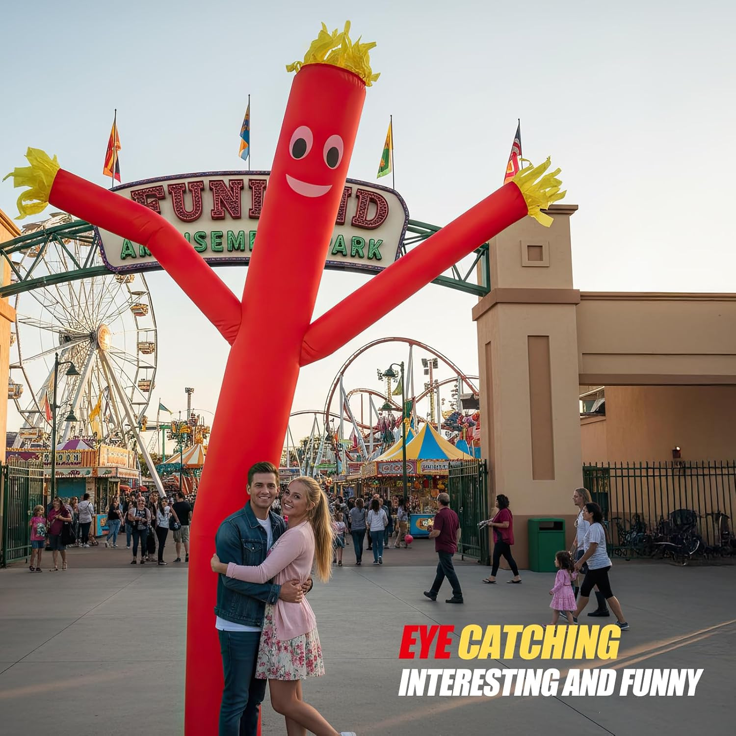 20Ft Red Air Tube Dancer Inflatable Waving Tube Man – Eye-Catching Replacement W