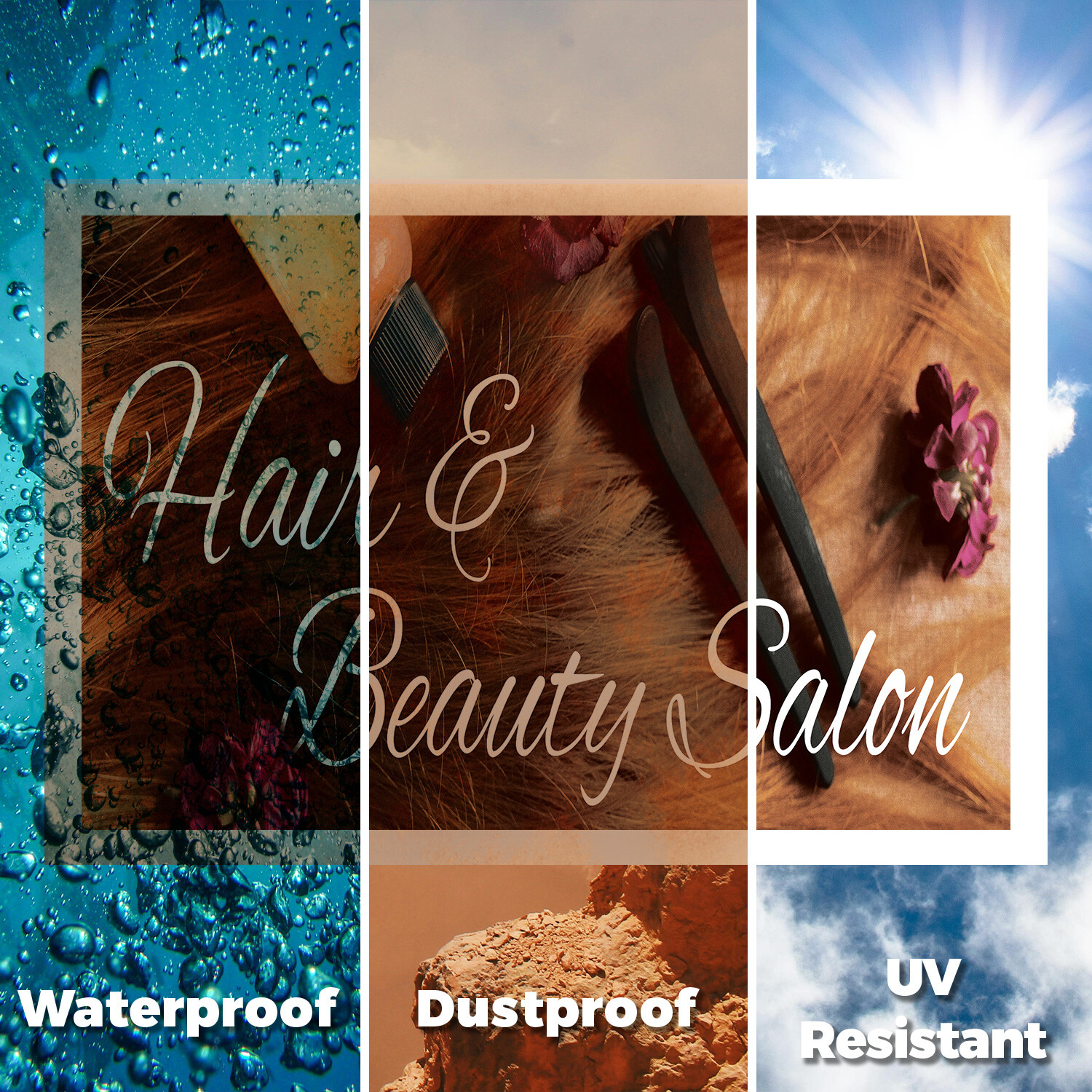 Hair & Beauty Salon Yard Sign Professional Stylists, New Looks, Quality Service