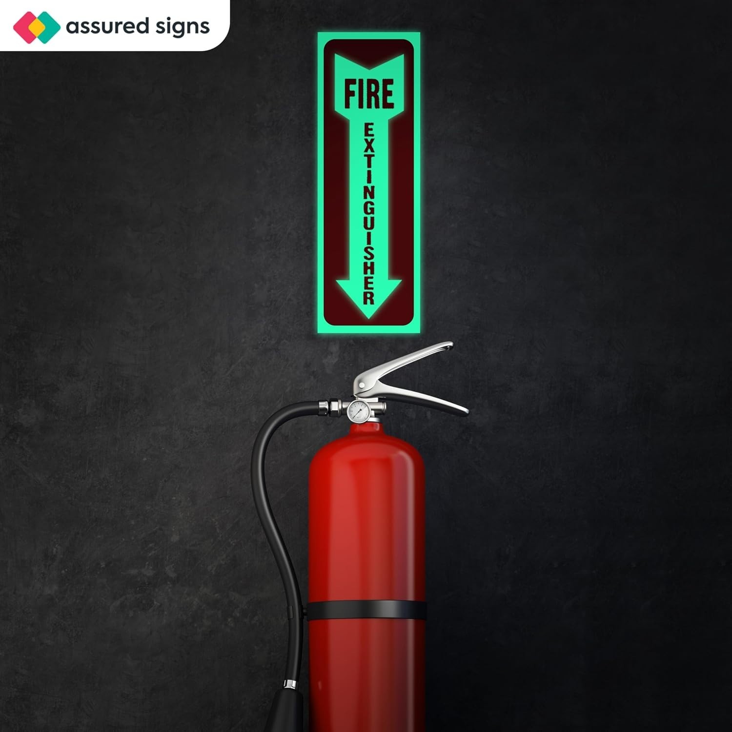 Safety First: 12 Pack Fire Extinguisher Stickers, High Visibility & UV Protected