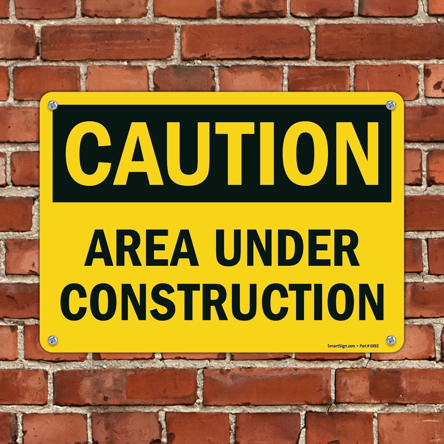 Professional Caution Sign 10×14 – Durable Plastic for Indoor/Outdoor Use