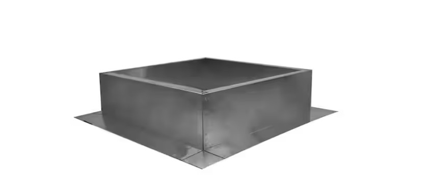 Box Is 21 In. Wide X 21 In. Long X 6 In. High Aluminum Roof Curb