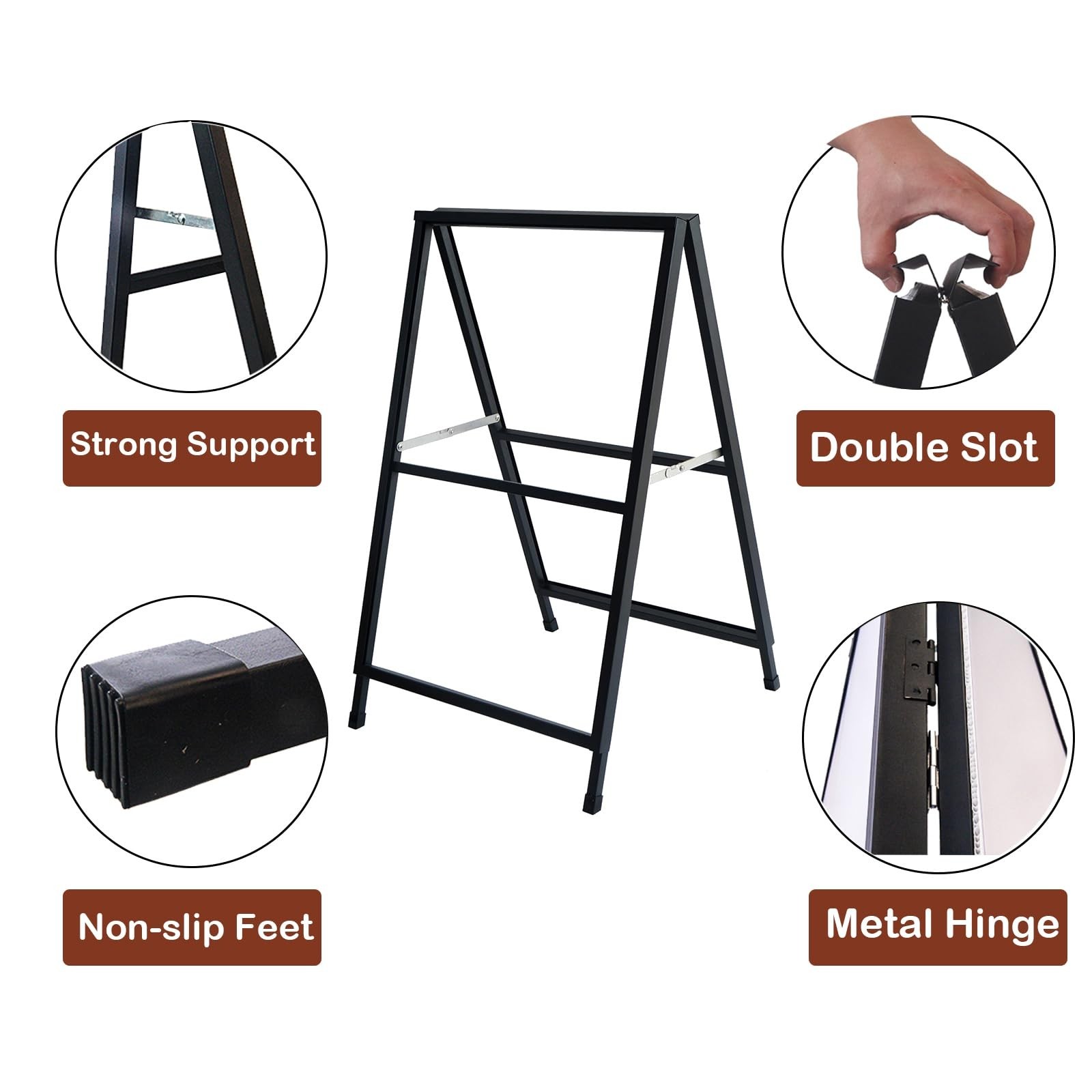 YDisplay A Frame Sidewalk Sign 24×36 inches Sandwich Board Signs Outdoor Heav…