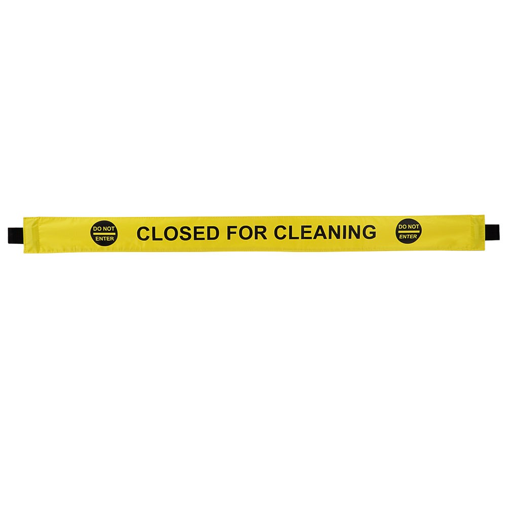 4Pcs Restroom Closed for Cleaning Sign with Magnetic Ends, Magnetic Nylon Safety