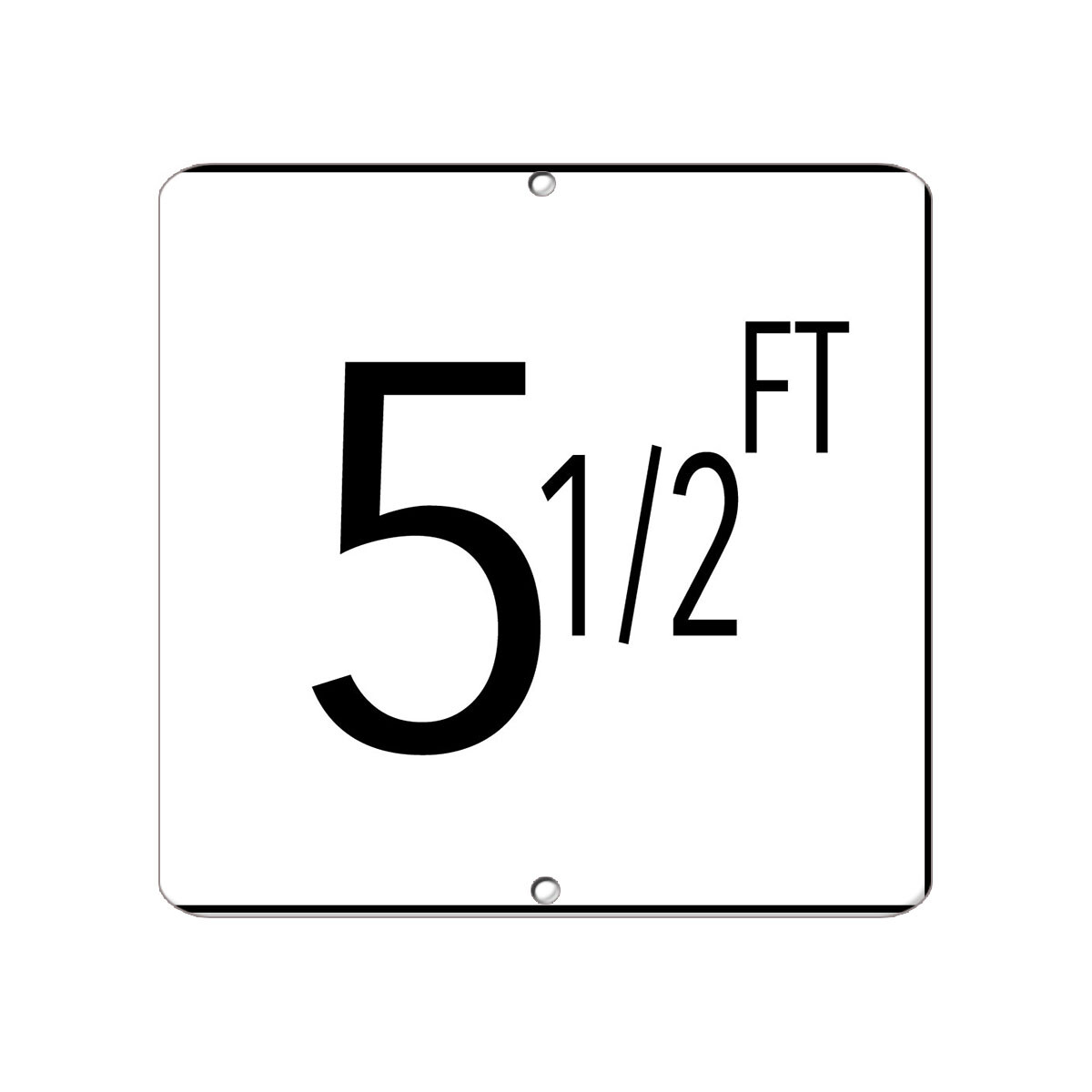 Square Metal Sign Multiple Sizes 5.5 Feet Activity Pool Weatherproof Street