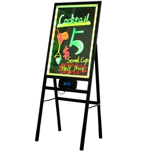 Foldable LED Writing Board Menu Sign Flashing Erasable Signs Indoor/Outdoor sign