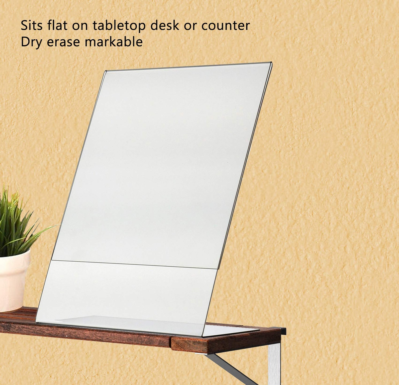 Marketing Holders Printed Literature Table Tent 8.5&Prime;w x 11&Prime;h Side Load, Clear