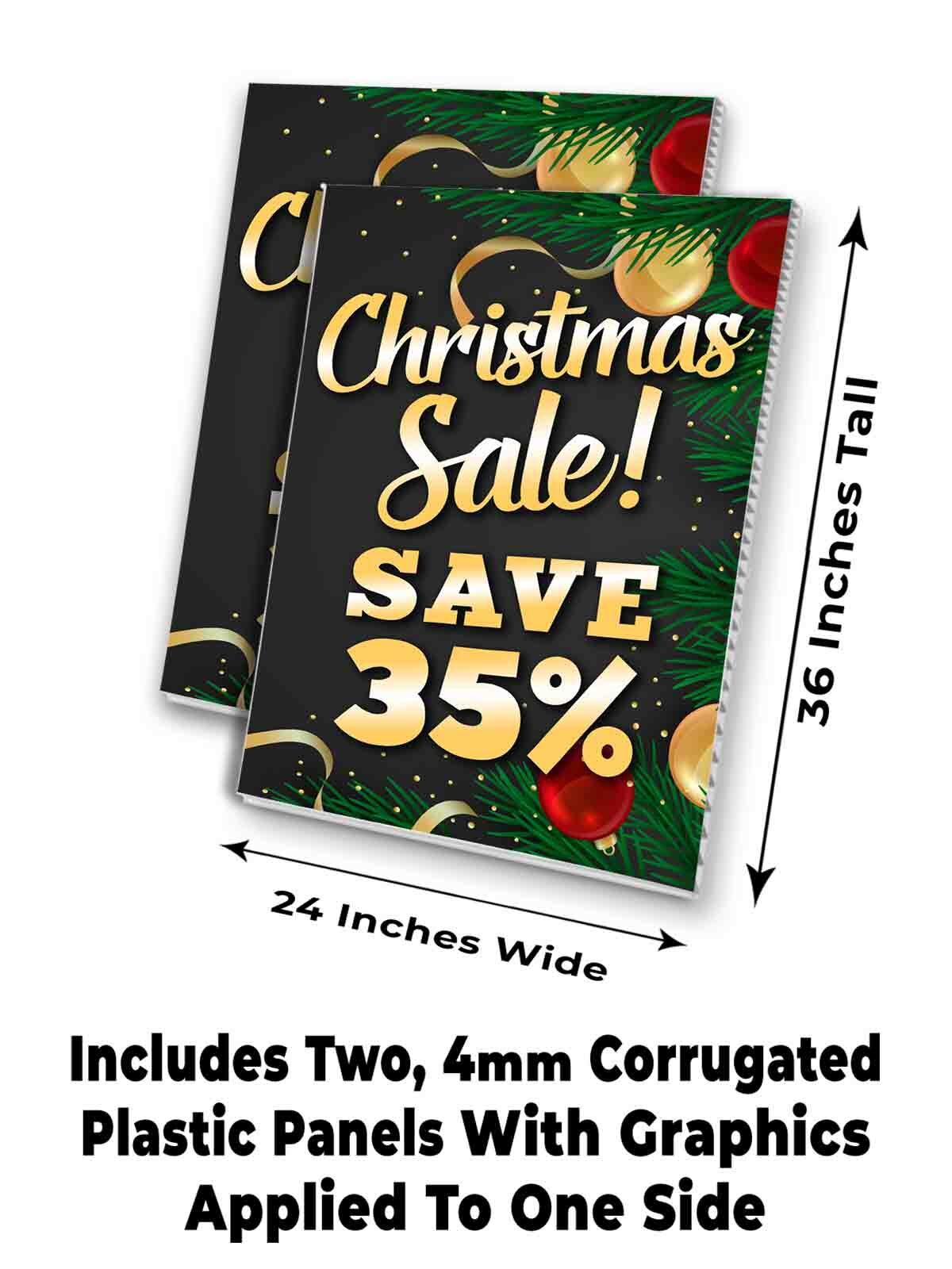 CHRISTMAS SALE SAVE 35% Signicade 24×36 A Frame Sidewalk Sign Double Sided