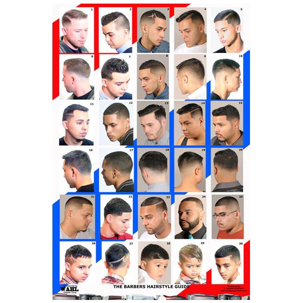 BARBER SALON BEAUTY SPA 24&Prime;X36&Prime; HAIR STYLE CUT DESIGN POSTER BOYS MEN ADULT KID