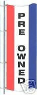 Pre Owned Vertical Nylon Banner Flag Sign